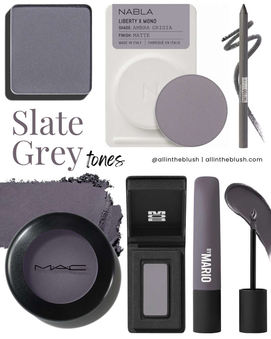 Slate Grey Eyeshadow Favorites