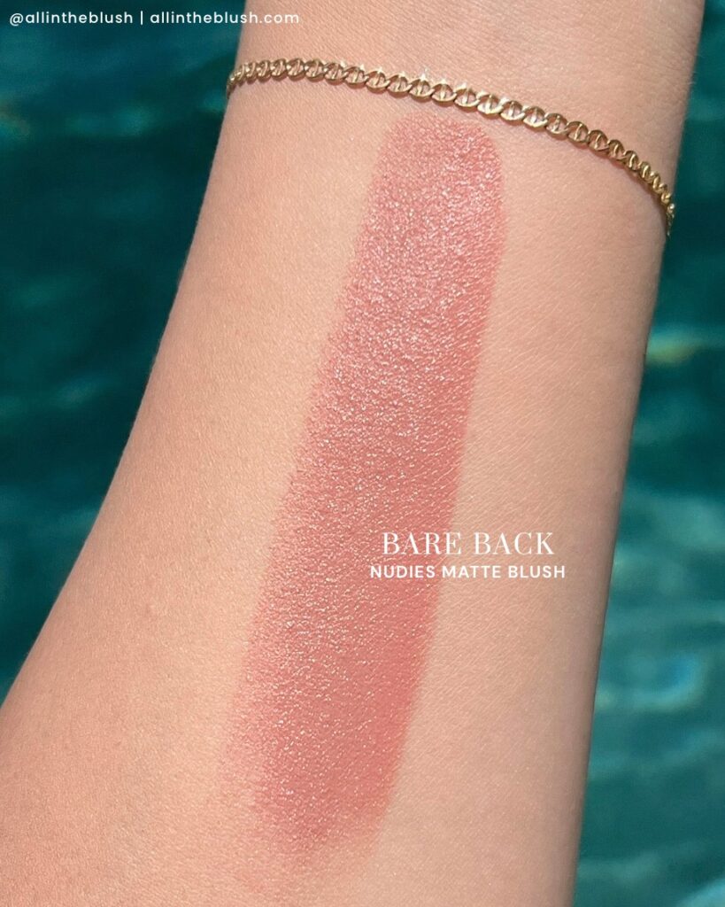 Swatching the Nudestix Matte Blush in Bare Back - The Coveted Shade Returns!